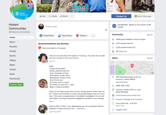 Hickam residents vent their housing frustration on social media