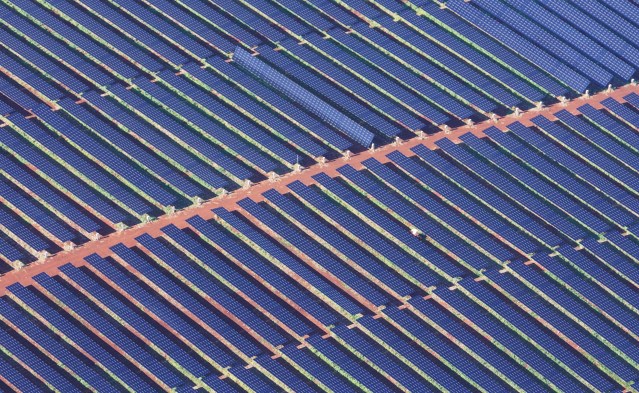 Solar Farm above mauka of Haleiwa North Shore electric.