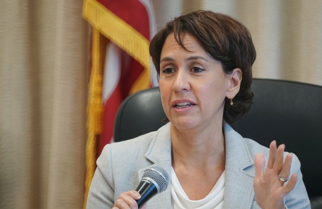 Dept of Education Superintendent Christina Kishimoto during meeting.