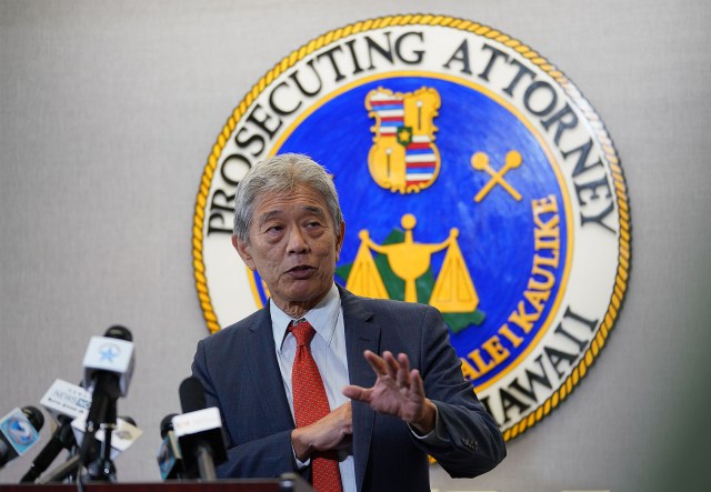 Acting Prosecutor Dwight Nadamoto says he received federal subpoena press confrerence today.