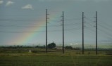 HECO HEI Power Lines bring electricy from Kahe Power Plant towards Kunia.