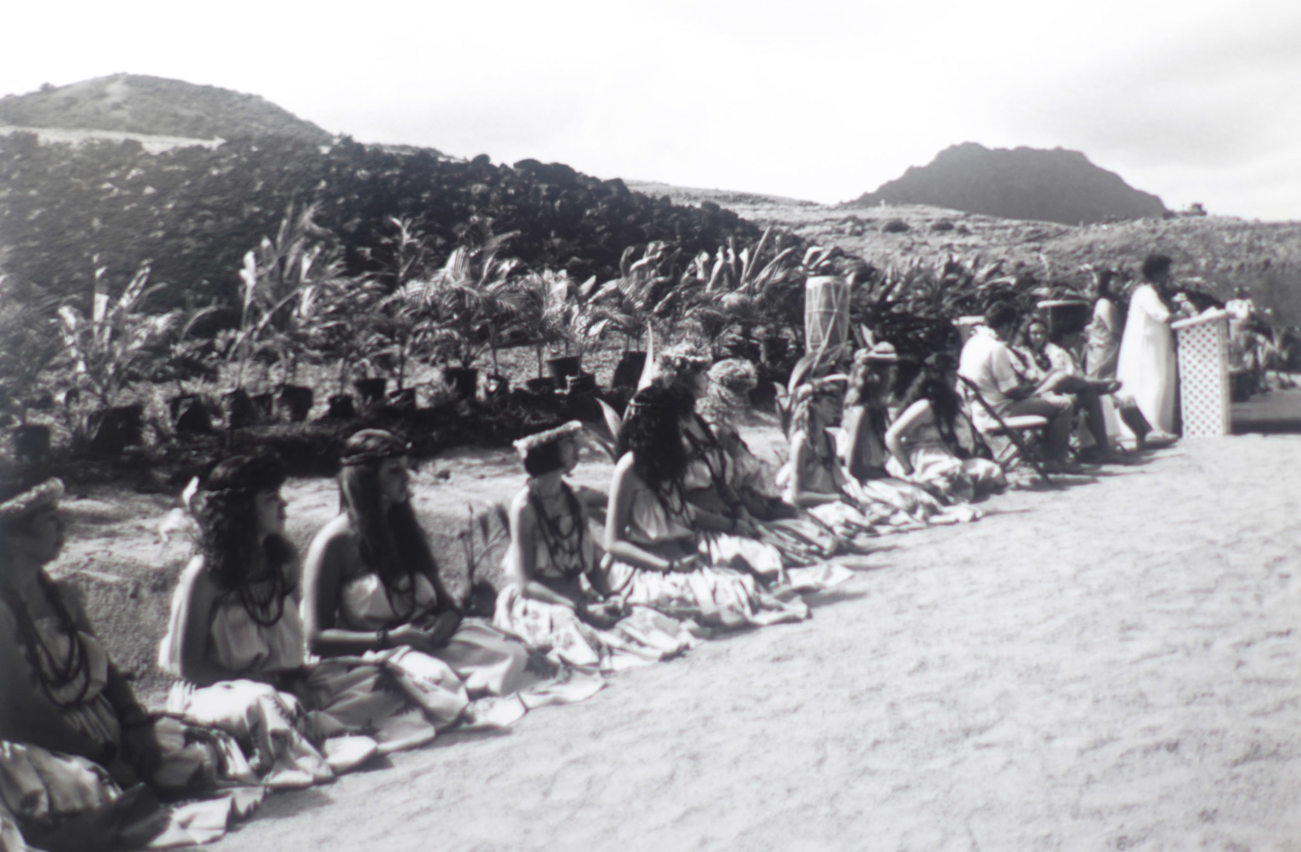 Pahukini Heiau archive photograph.