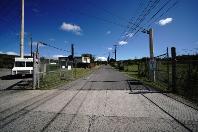 Animal Quarantine entrance road near future jail site in Aiea Halawa.