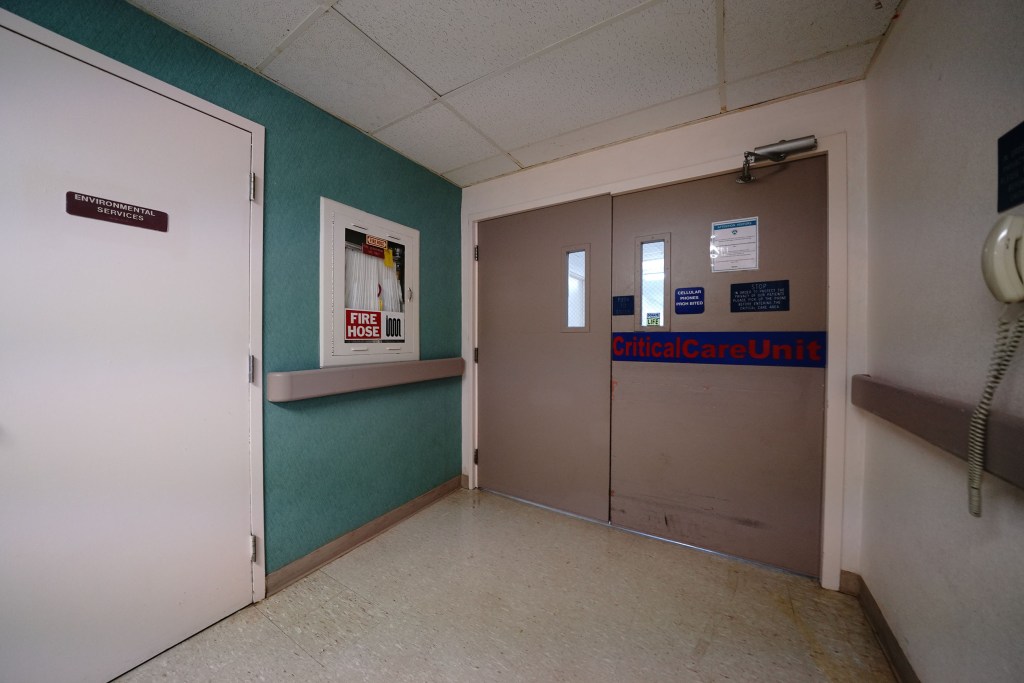 Wahiawa General Hospital outside the Critical Care Unit.