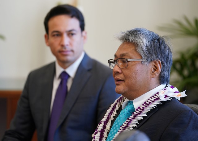 Vice Speaker Mark Nakashima during House presser post 2020 State of the State address.