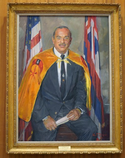 Painted Portrait of Governor John Waihee.