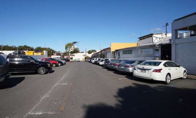 Kaimuki Municipal Metered parking lot.