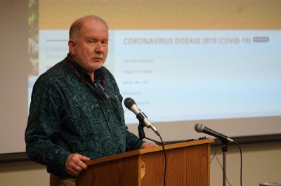 Lab Director, Edward Desmond, Ph.D. at the Dept of Health Public Health Environmental Laboratories. Dr. Desmond shared about the process of testing for COVID-19 Coronavirus.