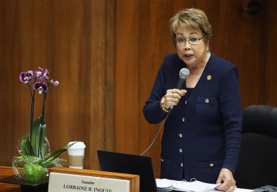 Senator Lorraine Inouye debate on carbon tax in the Senate.