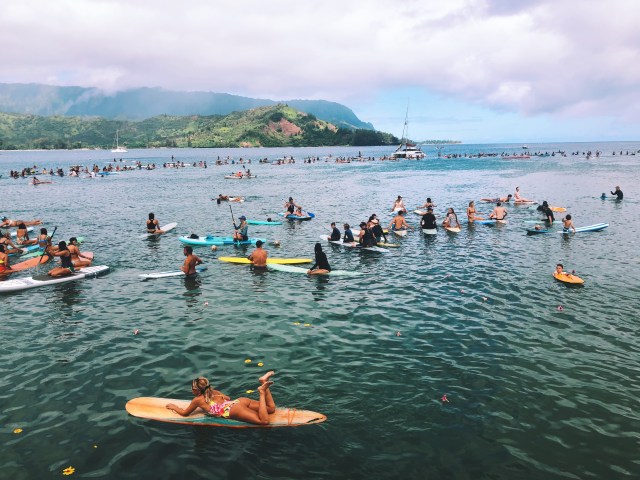 Hanalei, Kauai, George Floyd, Black Lives Matter, Paddle Out, Protest