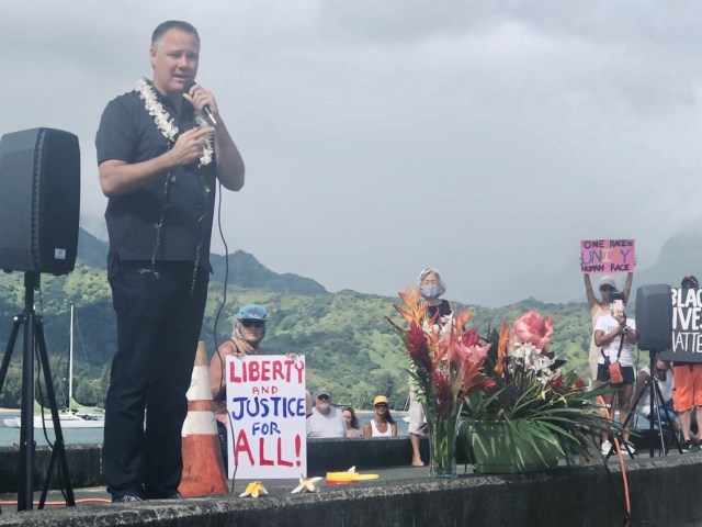 Hanalei, Kauai, George Floyd, Black Lives Matter, Paddle Out, Protest, Police Chief Todd Raybuck, Kauai Police Department