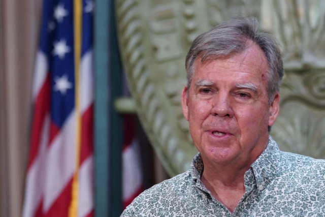 Dr Bruce Anderson during Governor Ige’s press conference on COVID-19 and the reopening of interisland flights with no quarantine tomorrow.