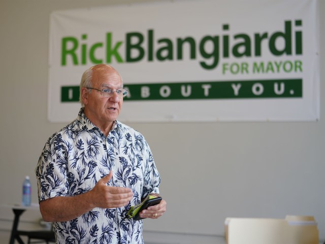 Honolulu Mayoral Candidate Rick Blangiardi.