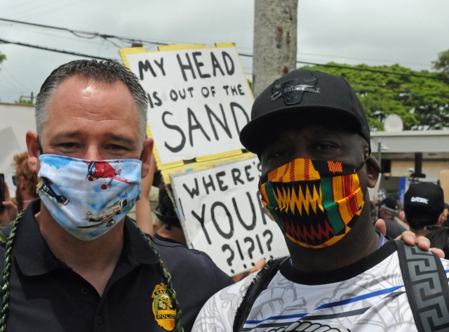 Rod Green, Todd Raybuck, Kauai Police, George Floyd, Racism, Protest, Kauai, Crime