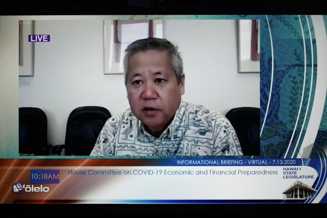 House Committee on COVID19. Speaker Scott Saiki mediates meeting on Olelo.