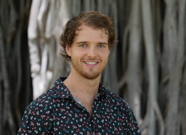 Nick McGreivy at Ala Moana Beach Park in Honolulu, HI, Thursday, July 30, 2020. (Ronen Zilberman photo Civil Beat)