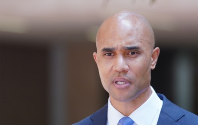 US Attorney District of Hawaii, Kenji Price leads press conference charging Alexander Yuk Ching Ma with espionage at the Federal Building. August 17, 2020