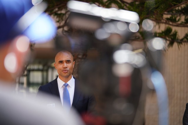 US Attorney District of Hawaii, Kenji Price leads press conference charging Alexander Yuk Ching Ma with espionage at the Federal Building. August 17, 2020
