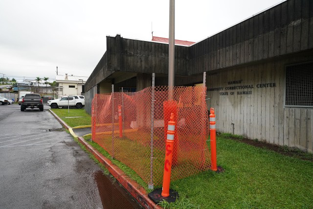 Hawaii Community Correctional Center HCCC entrance. September 24, 2020