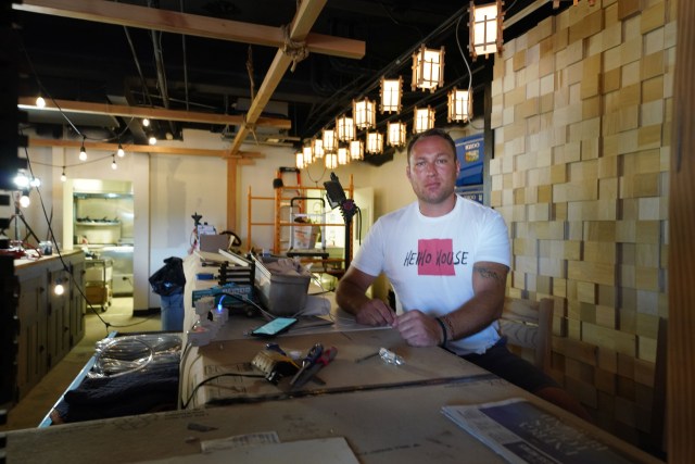 Restaurateur Thomas Ray in his new Izakaya concept restaurant called Heiho House.