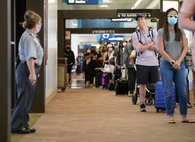 Daniel K. Inouye International Airport during COVID-19 pandemic as Hawaii reopens to transpacific arrivals on October 15, 2020