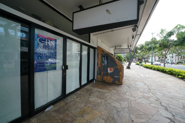 GRS Available at 2166 Kalakaua Avenue during COVID-19 pandemic.