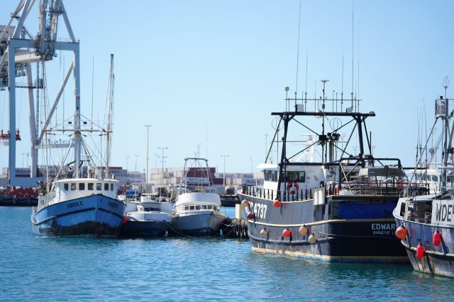 Fishing Boats near Pier 38 at Honolulu Harbor.