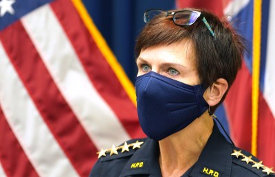 Honolulu Police Chief Susan Ballard speaks to media about the recent HPD Ahuimanu shooting death a suspect being served a warrant. December 28, 2020
