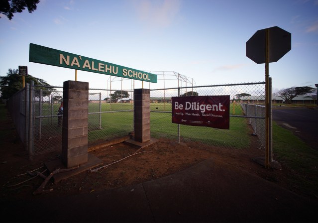 Naalehu School on the island of Hawaii during the COVID-19 pandemic.