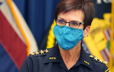 Honolulu Police Chief Susan Ballard speaks to media about yesterday’s shooting where the suspect died after being shot by officers. April 15, 2021