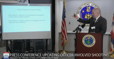 Honolulu Prosecutor: Police Officers Who Shot And Killed Lindani Myeni Were Justified