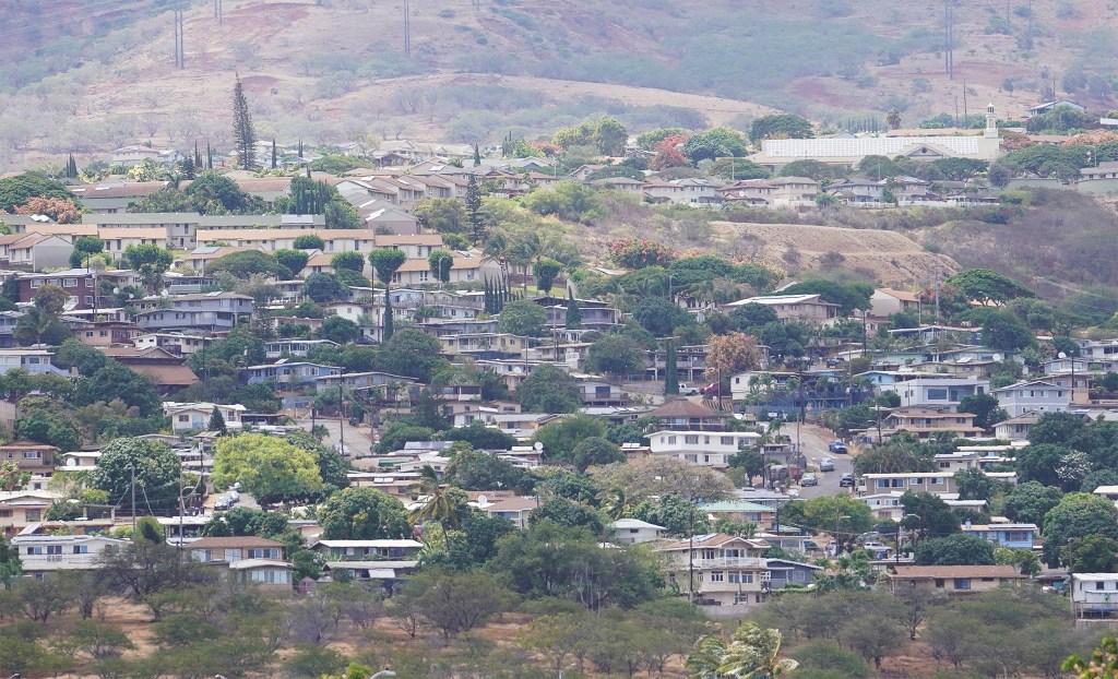 Makakilo homes located on the Waianae mountain range.
