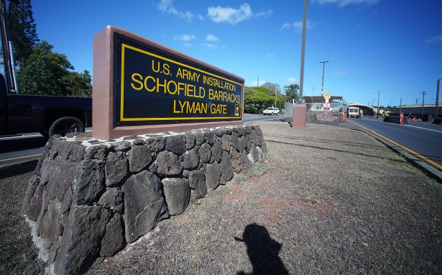 U.S. Army Installation Schofield Barracks Lyman Gate.
