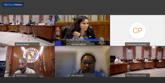 The Oahu Reapportionment Commission on Sept. 1, addressed concerns over creating a permitted interaction group and getting the meeting packets to the public and the commission in advance.
