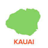 Kauai locator map