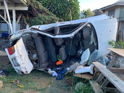 Passenger Says Honolulu Police Caused Makaha Crash That Injured 5