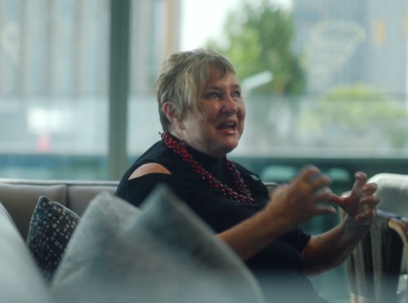 Jeannett Paulson Hereniko. A screen shot from the promotional video for reimagining Spalding House.