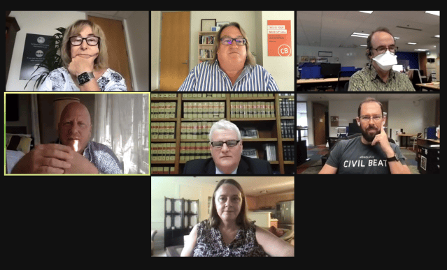 Civil Beat editors and reporters interviewed Chief Justice Recktenwald on Nov. 18.