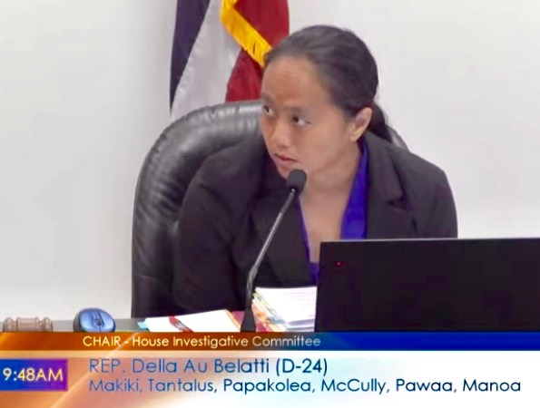 Rep. Della Au Belatti leading the House investigative committee