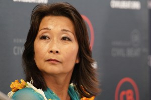 House Finance Chair Sylvia Luke participates in Civil Cafe 2022.