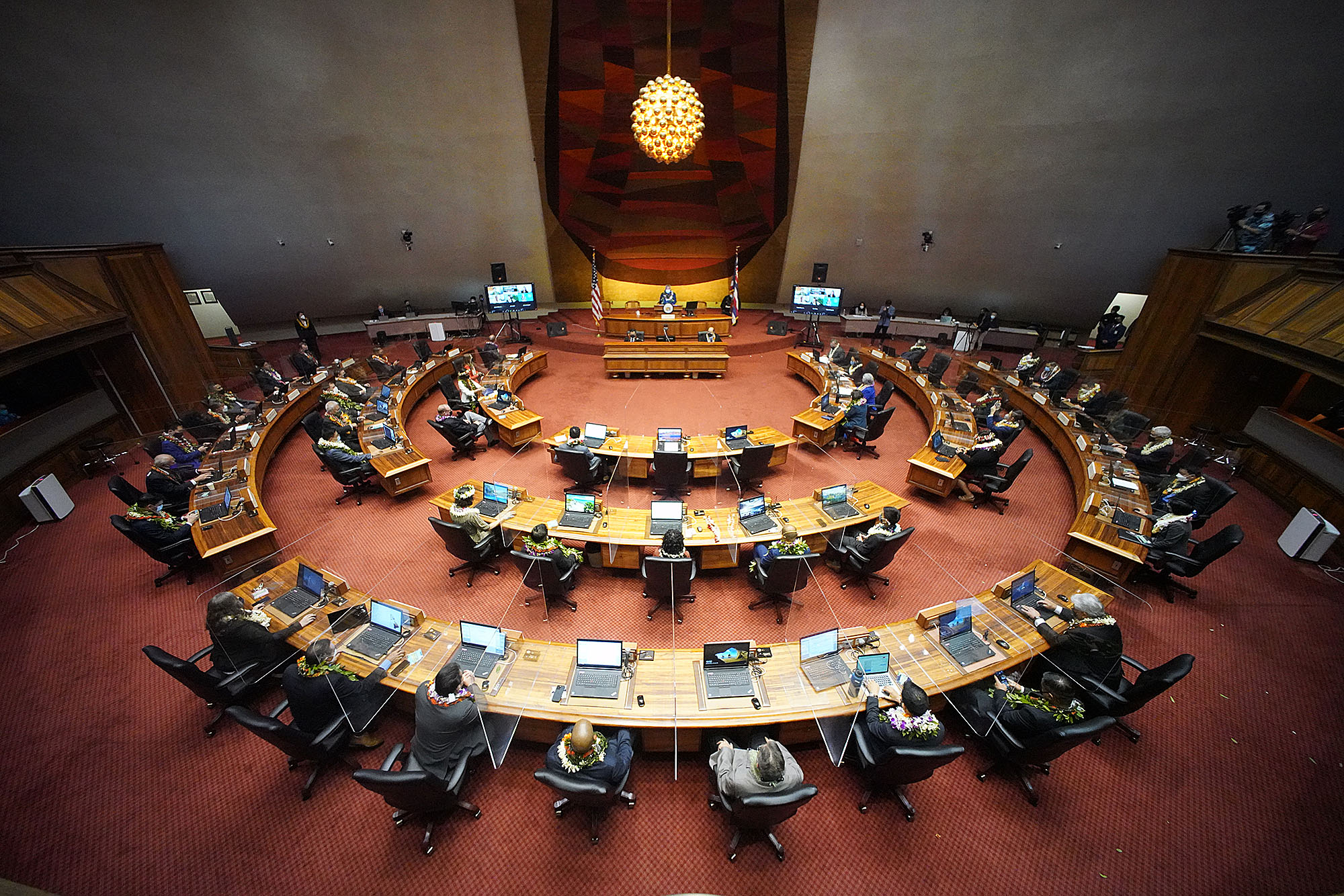 House floor session on the opening day of the 2022 Legislature.