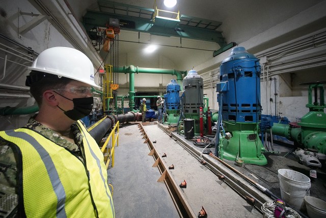 Red Hill well pipe will pump up to 5 million gallons of contaminated water to 8 tanks that contain granulated carbon to filter the contaminants and then be discharged into the Halawa Stream.