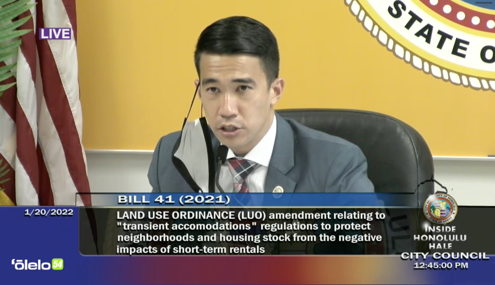 City Councilman Brandon Elefante, chair of the zoning and planning committee, listened to hours of testimony on Thursday.