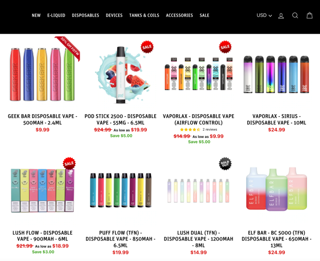 e cigarette for sale online Logic Vape OK Vape E-Cig Kit and