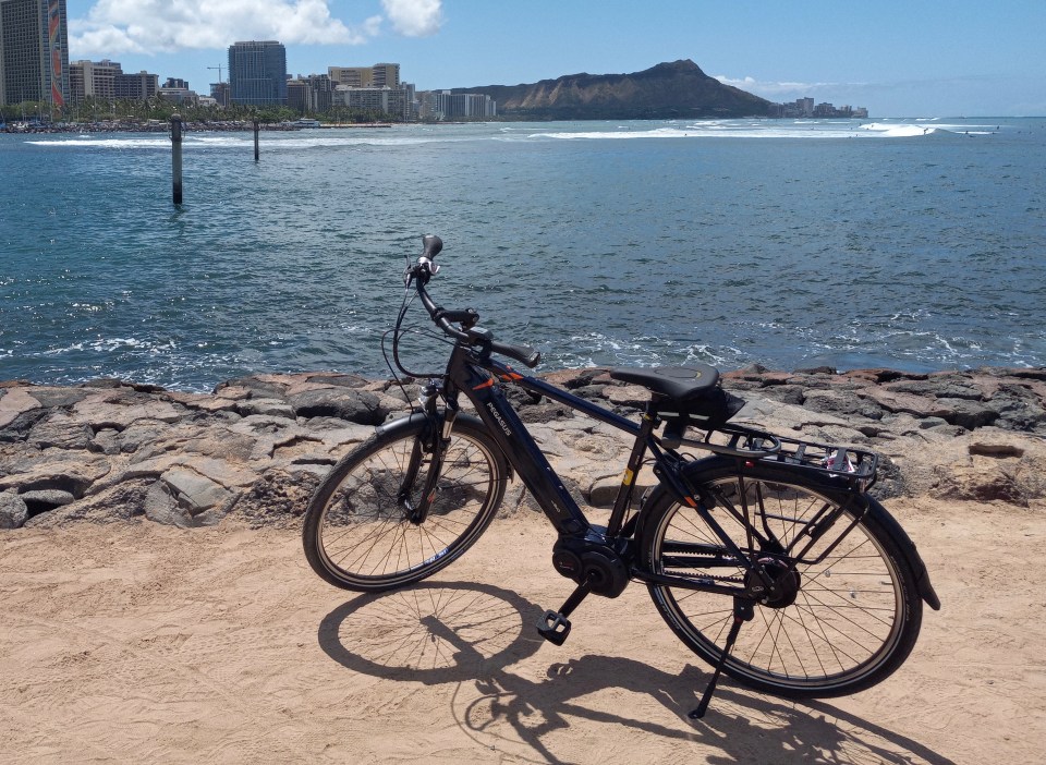 an electric bike at Magic Island