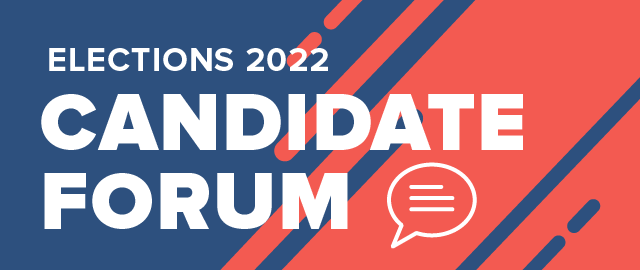 Promo Banner for Candidate Forum Elections 2022