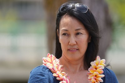 DPP Deputy Director Dawn Takeuchi Apuna at the Bill 41 signing held at Kailua Beach Park.