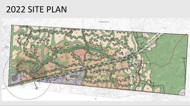 A screenshot of the proposed development plan.