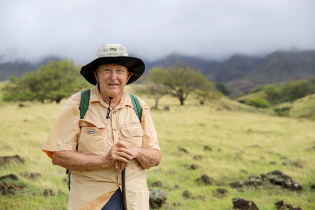 A portrait of Dave Brown, who leads Public Access Trails Hawaii