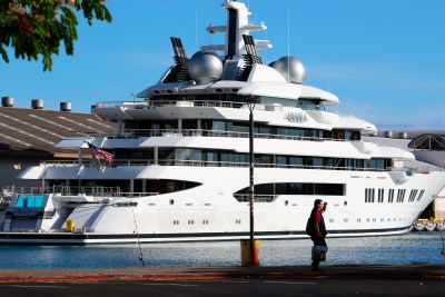 Russian Superyacht Amadea Arrives In Honolulu From Fiji
